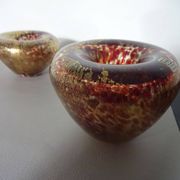 Maltese Glass Ashtrays from Mdina, 1960s, Set of 2
