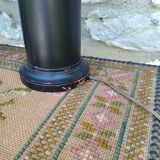 Pair of turned wooden lamps