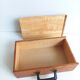 Wooden sliding box with handle