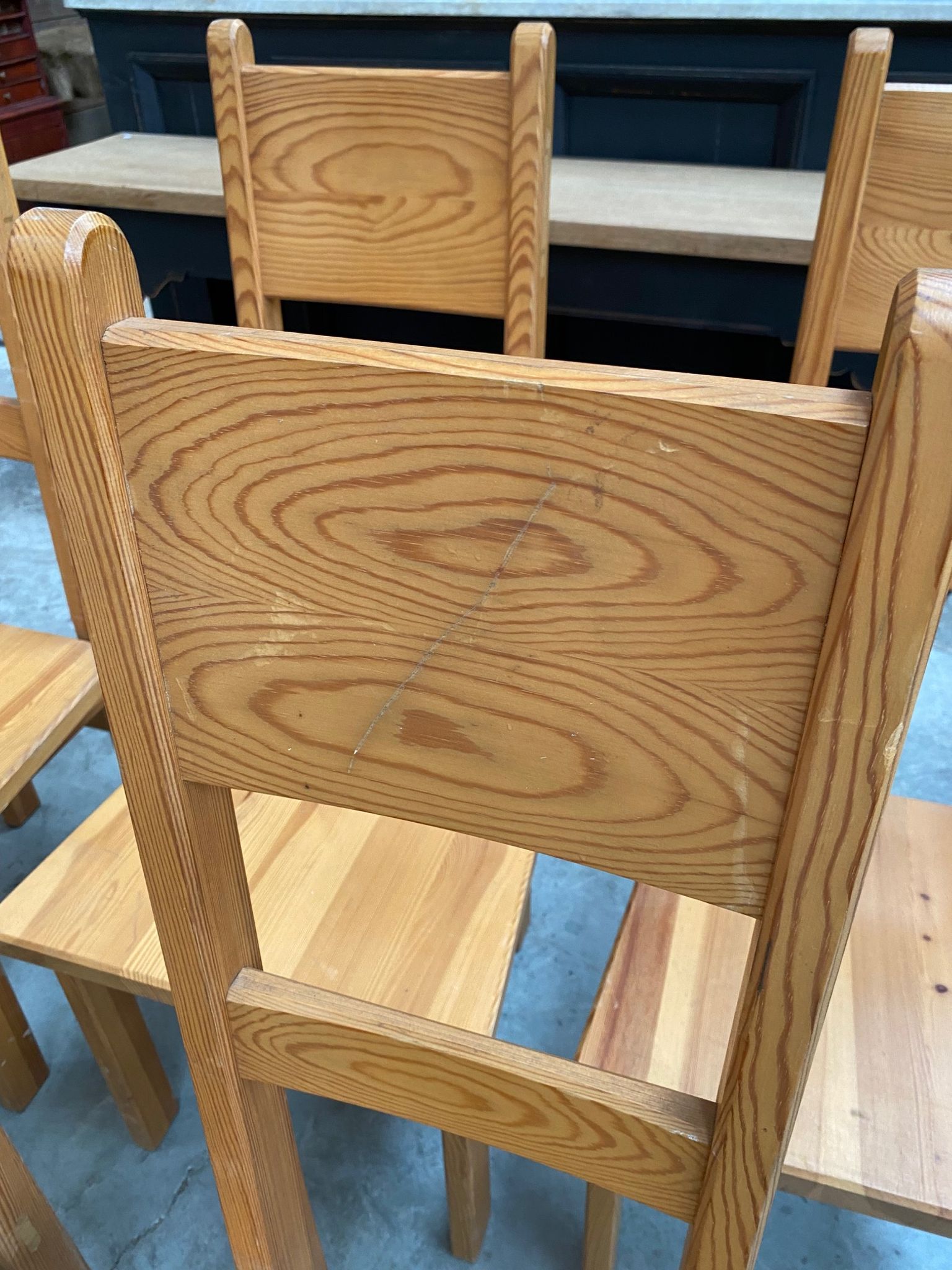 Pine chairs by Roland Wilhelmsson for Karl Andersson & Söner, Sweden, 1960s