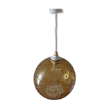 Vintage blown glass pendant lamp