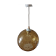 Vintage blown glass pendant lamp