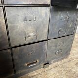 Metal and wood drawer unit