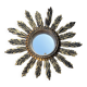 Miroir convexe doré ancien
