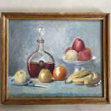 Nature morte sur panneau