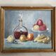 Nature morte sur panneau