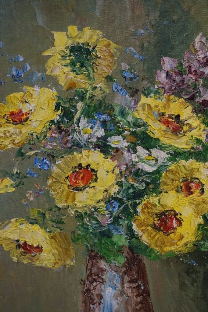 Tableau « Nature morte aux fleurs dans un vase »