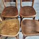 Lot de 4 chaises bistrot Thonet années 40