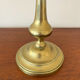 Vintage baluster-shaped antique brass candlestick