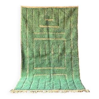 Handmade pure natural wool rug, size 150 x 250 cm