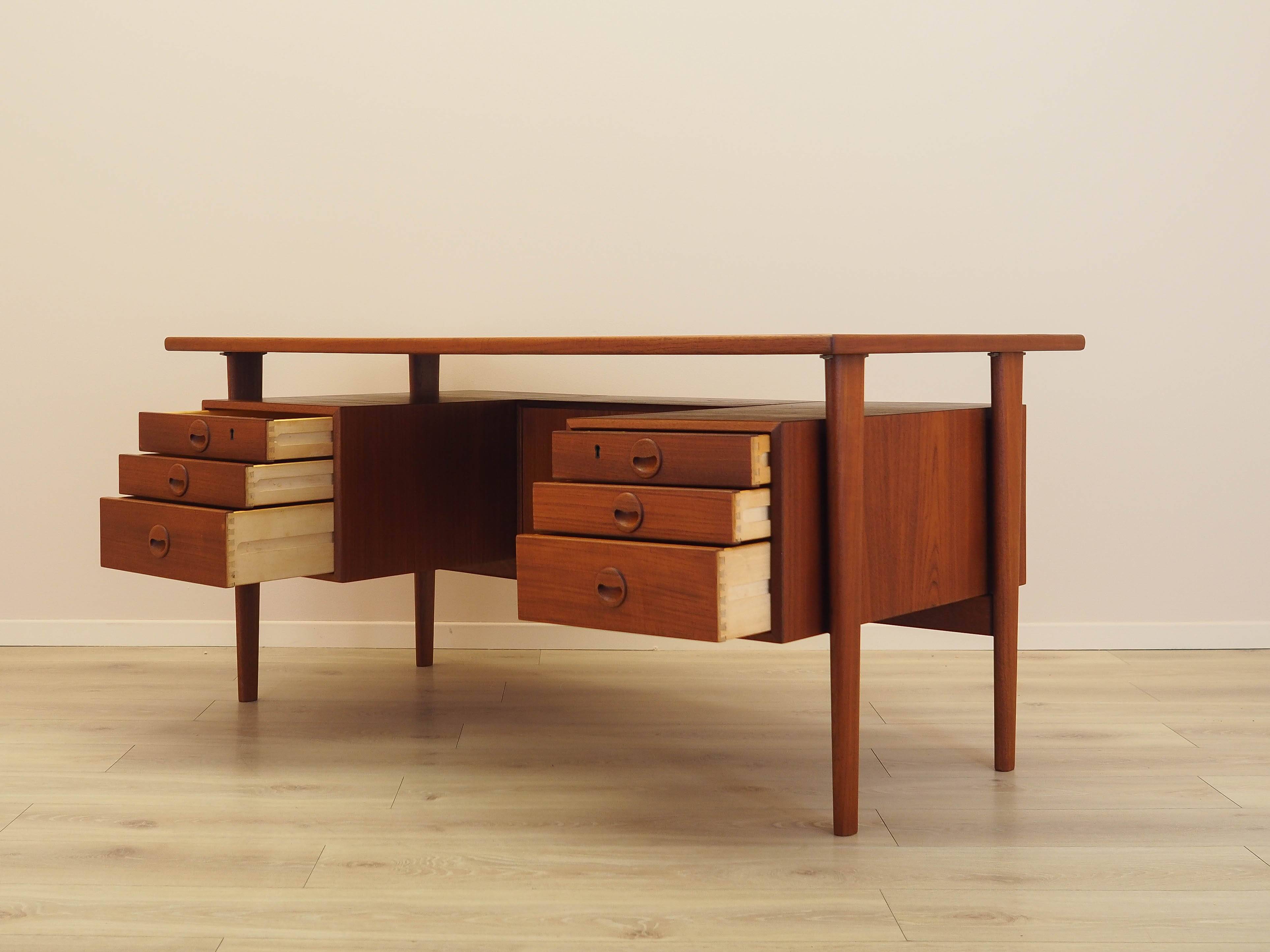 Teak desk, Danish design, 1970s, designer: Kai Kristiansen