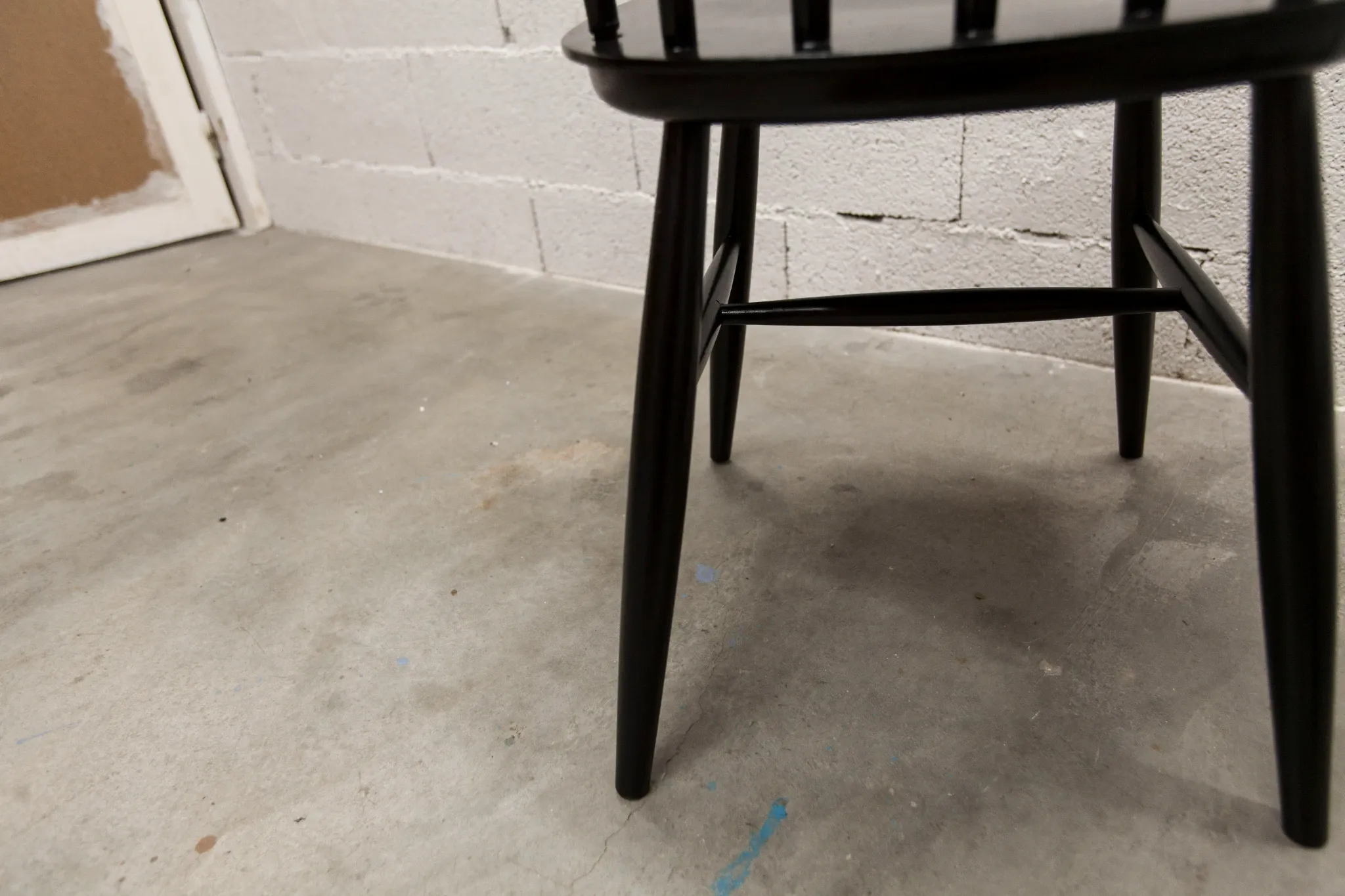 Pair of Scandinavian chairs Fanett by Ilmari Tapiovaara black teak 1960