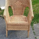 Rattan armchair