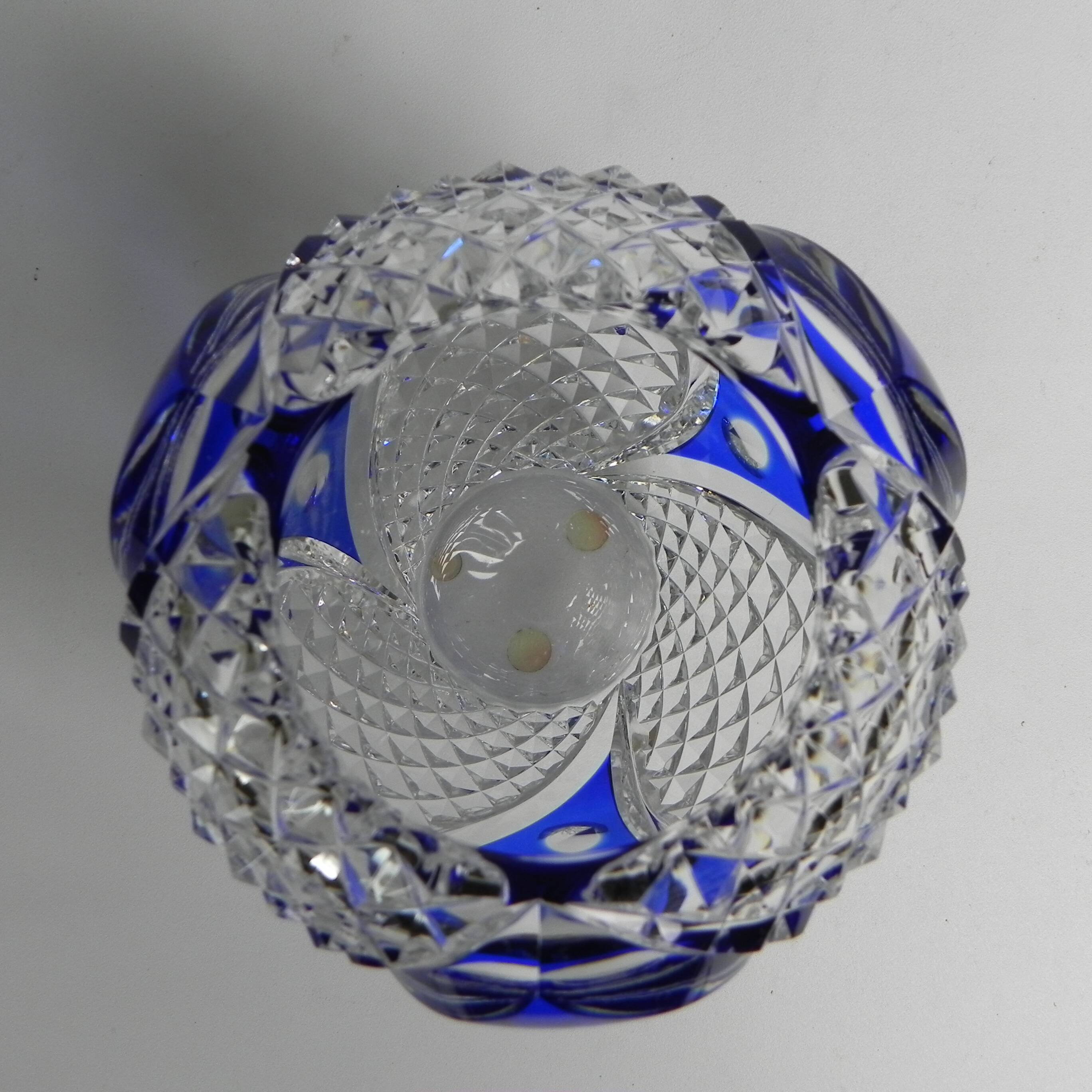 VSL Val Saint Lambert vase by Xavier Crespo, signed number 136-180.