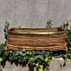 Rattan and bamboo planter, 60s, Gabriella Crespi style. Rare.