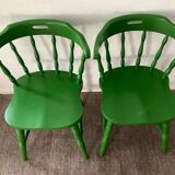 Pair of 1970s bistro chairs