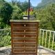Mahogany and burl chest of drawers, 19th century