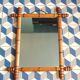 Mirror 1900 bamboo effect wooden frame 53.5x65.5 cm