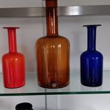 Gul vase by otto brauer - holmegaard kastrup - denmark