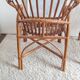 Paire de fauteuils en rotin vintage circa années 70
