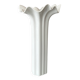 Vintage Hutschenreuther White Porcelain Sculptural Vase, Germany, 1970s
