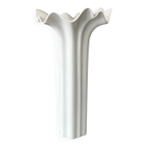 Vintage Hutschenreuther White Porcelain Sculptural Vase, Germany, 1970s