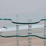 Alessandro Mendini post-modern glass coffee table 1980s