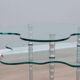 Table basse post-moderne en verre Alessandro Mendini 1980