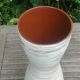 Vase en céramique vernissée vintage W.Germany années 60 forme soliflore