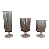 Set 4 champagne glasses and 12 wine glasses. Luminarc