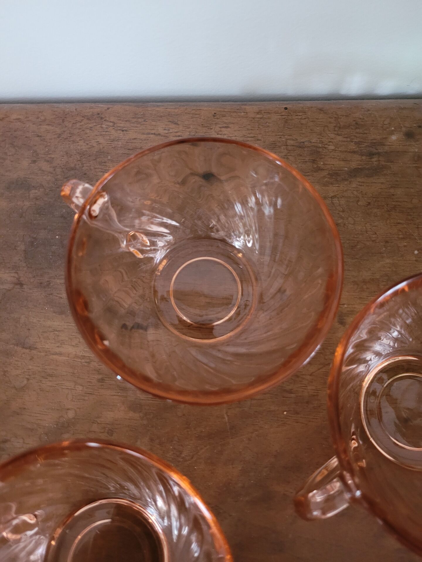 Set of 5 Rosaline Arcoroc coffee cups