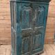 Rajasthani wardrobe in Burmese teak with original patina.