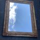 Old style mirror Restoration in gilded stucco wood, 80 x 59 cm