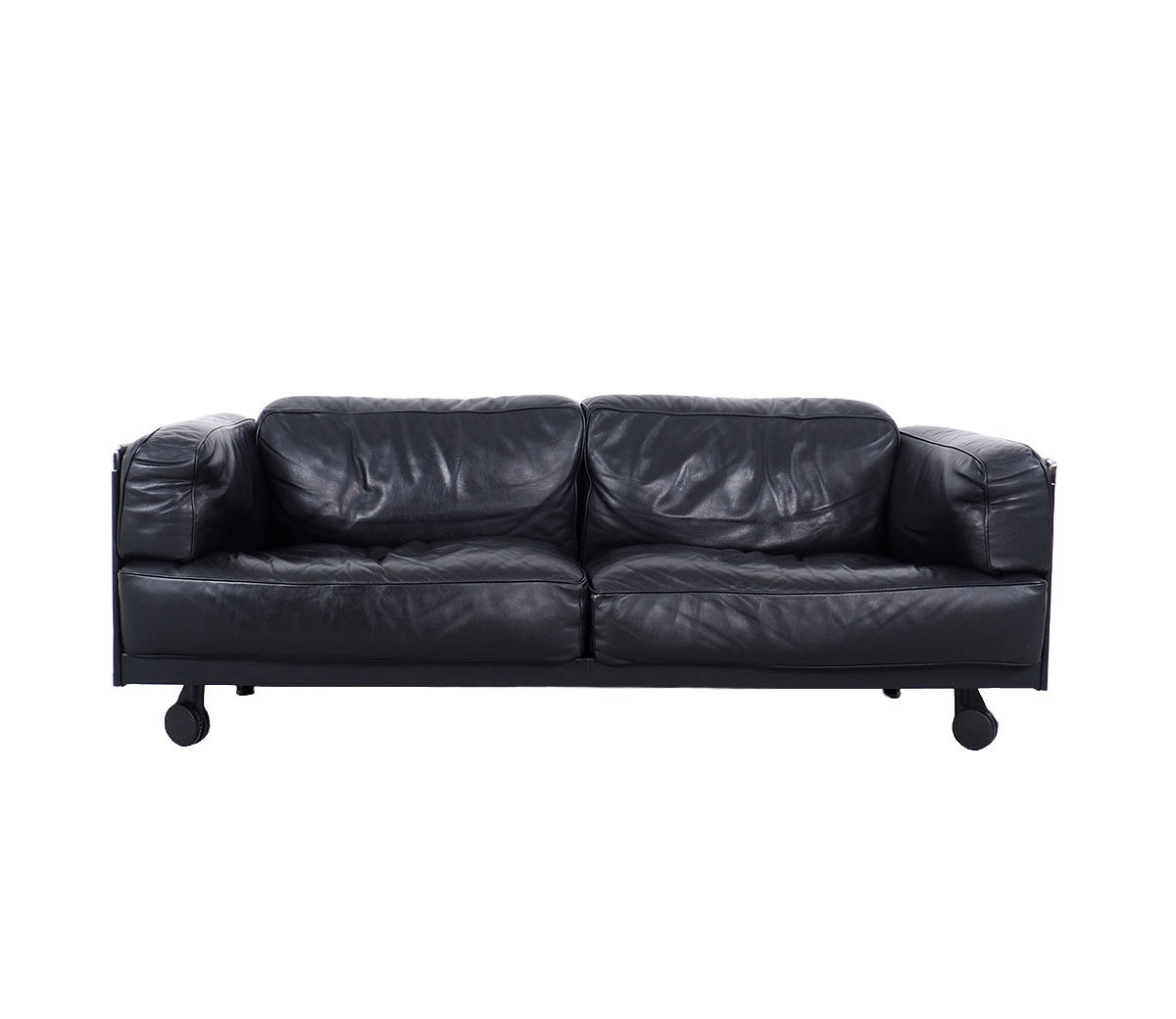 Twice 2.5-Seater Leather Sofa by Pierluigi Cerri for Poltrona Frau, 1990s