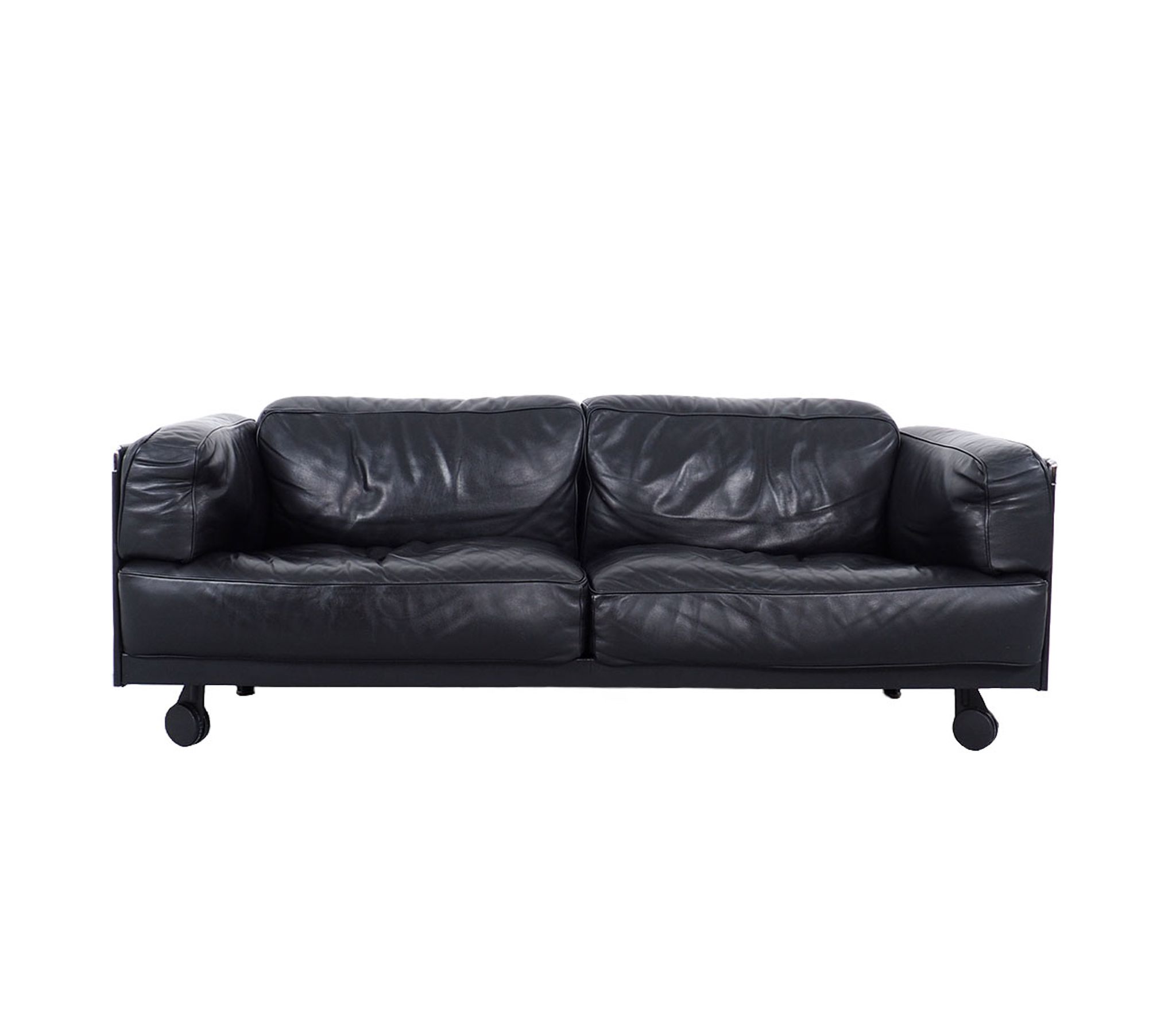 Twice 2.5-Seater Leather Sofa by Pierluigi Cerri for Poltrona Frau, 1990s