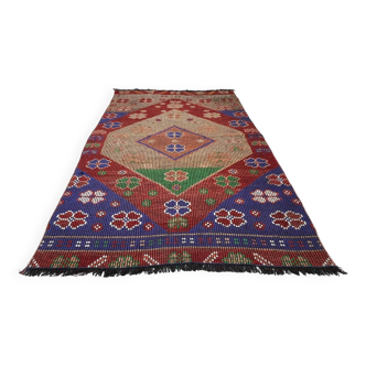 Tapis kilim turc vintage, 220 x 117 cm