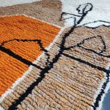 Traditional wool rug Morocco 3 x 2 m