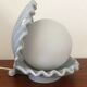 Vintage ceramic shell lamp