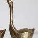 Pair of vintage brass swans