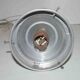 Art Deco faceted pressed glass globe pendant light