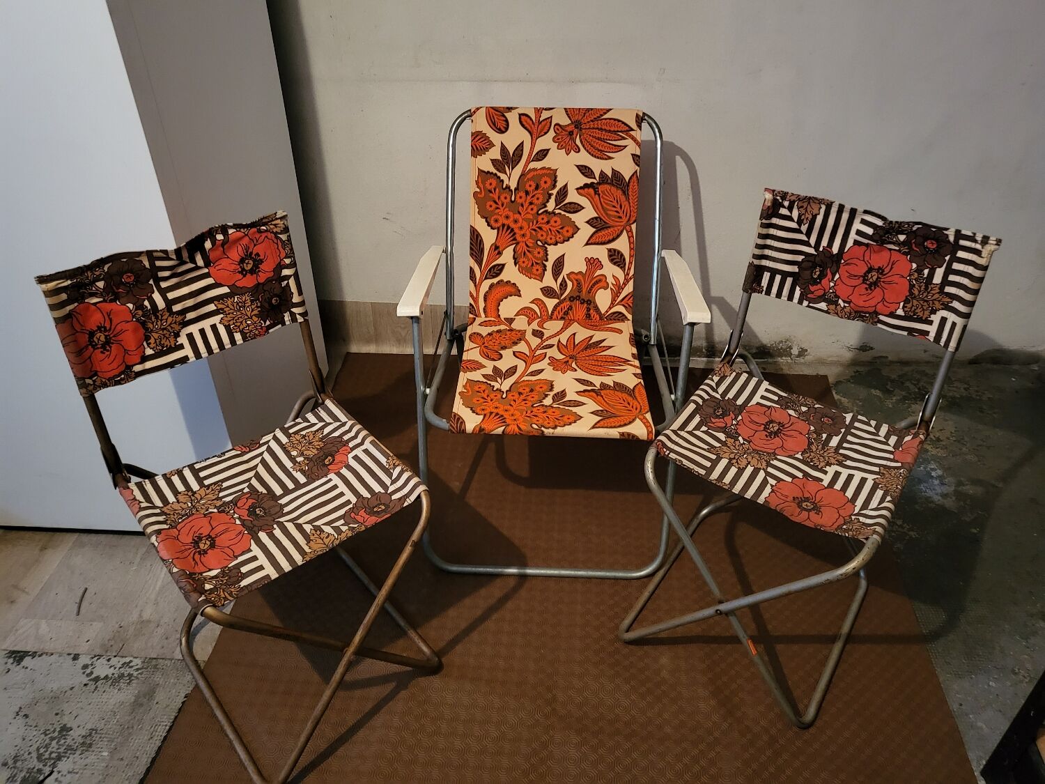 Vintage camping seating set