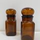 Duo of vintage pots apothecary style