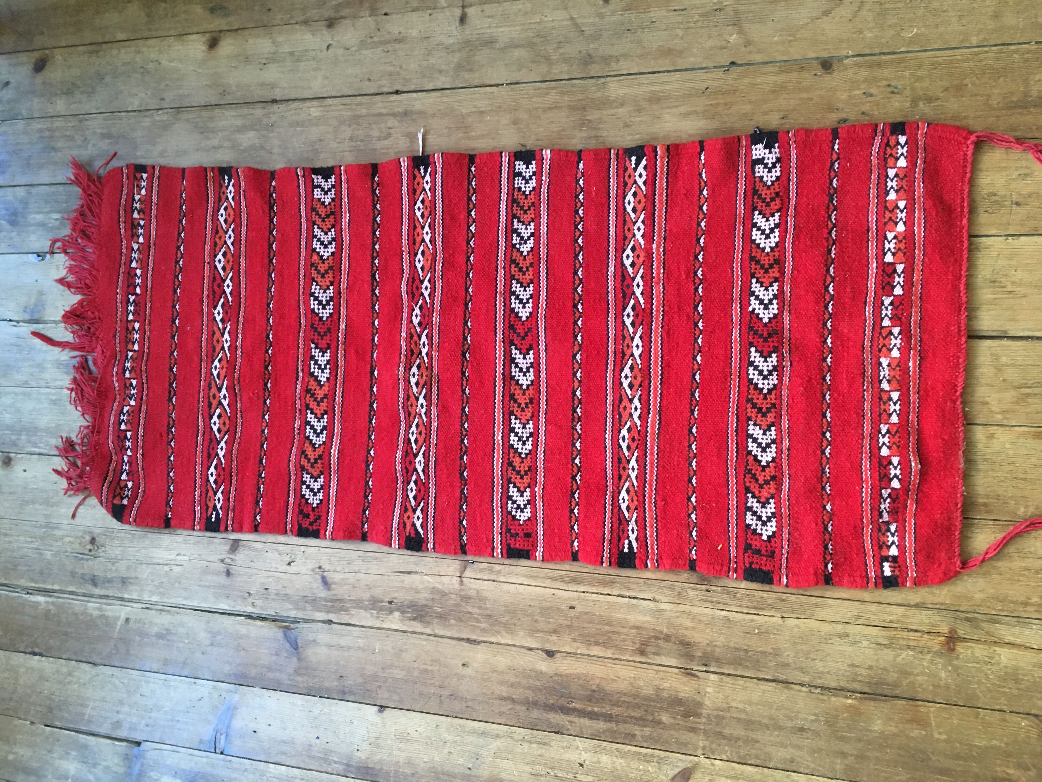 Vintage Berber carpet  120x50cm