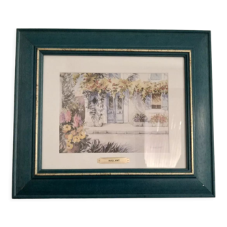 Watercolor signed D. Hallant