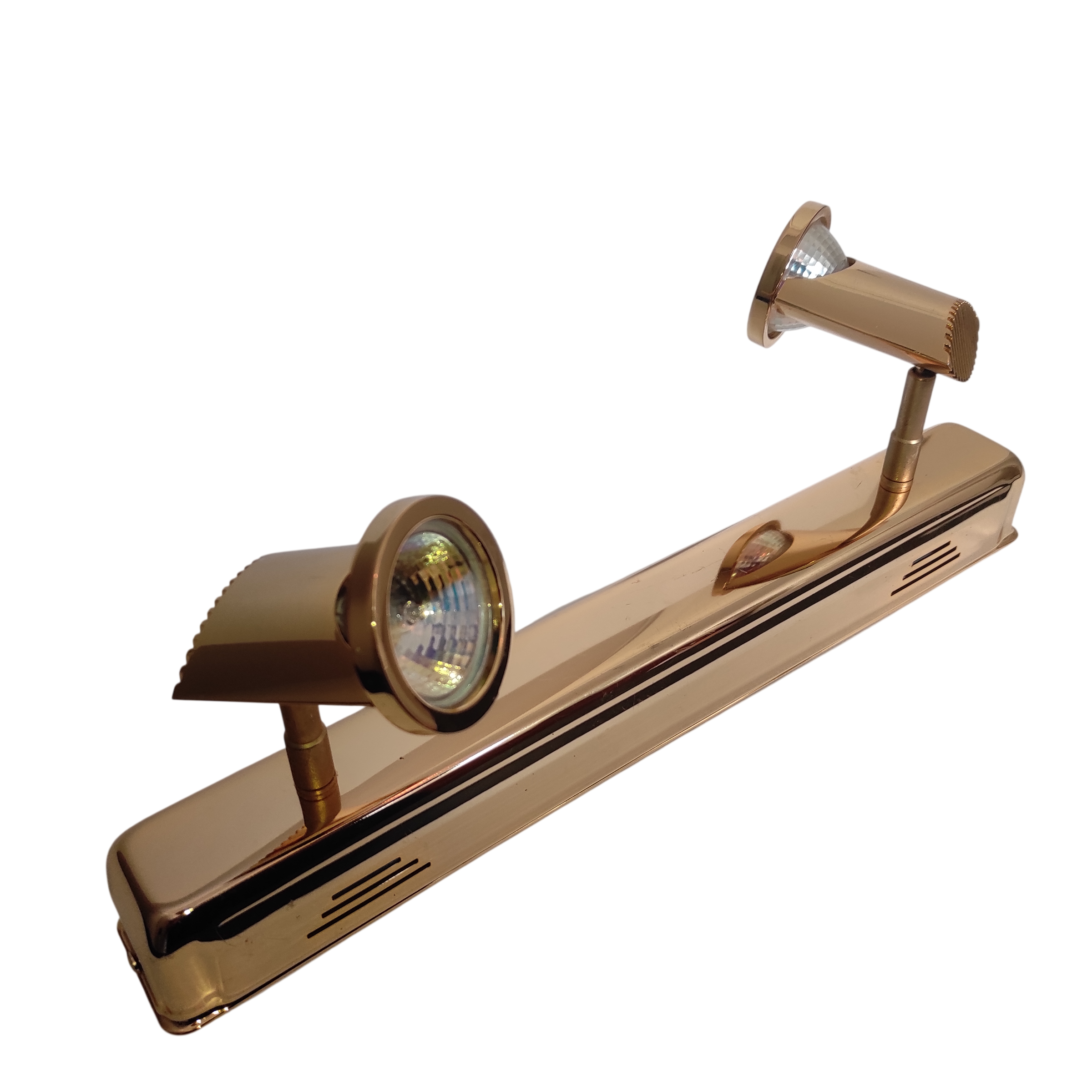 Double spot mural brass plated gold adjustable