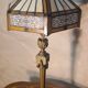 Lampe pied bronze 19e