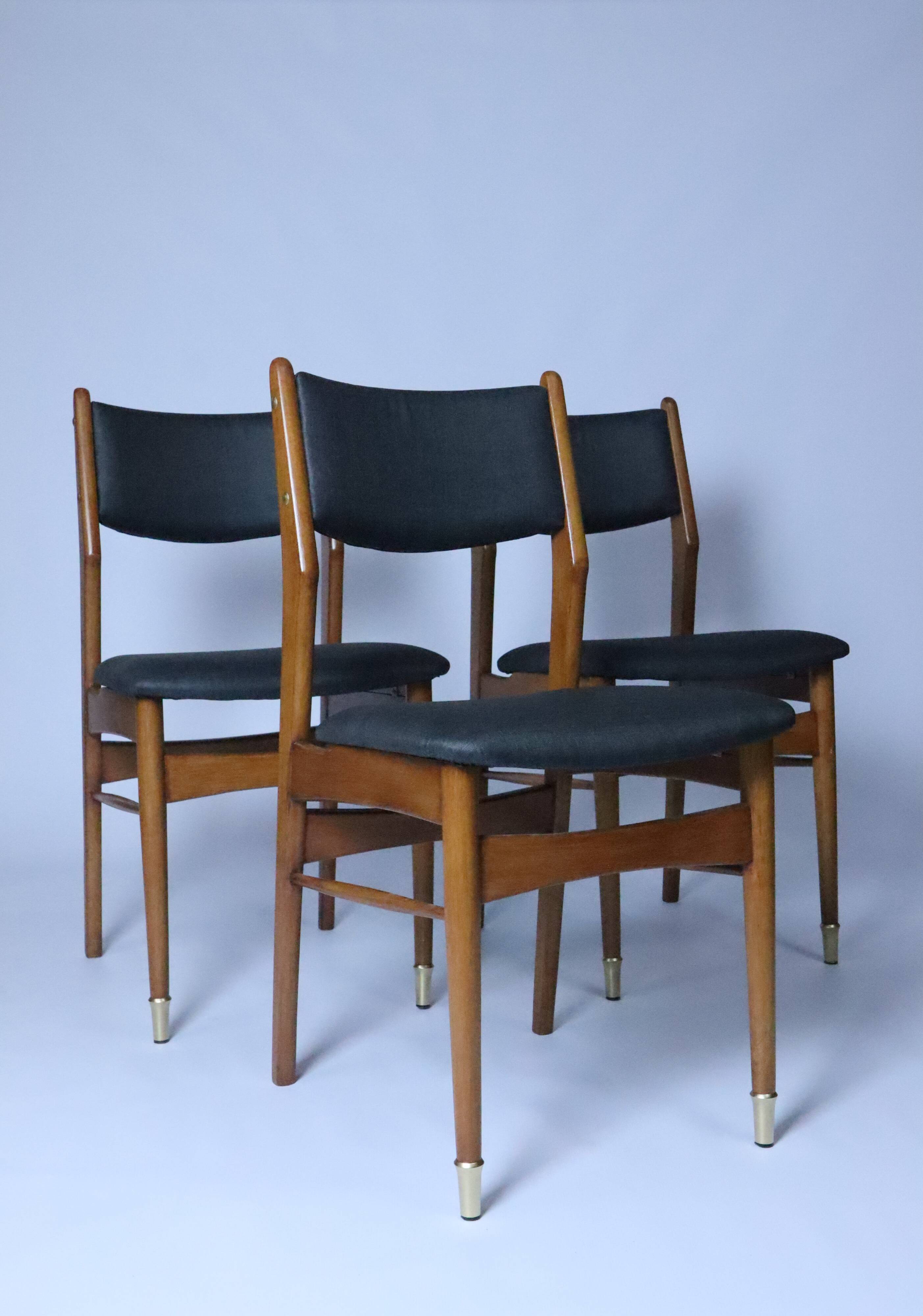 Lot de 6 chaises scandinaves pour salle à manger, tissu gris acier, facile d'entretien