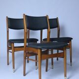 Lot de 6 chaises scandinaves pour salle à manger, tissu gris acier, facile d'entretien