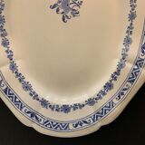 2 oval dishes serving in Gien 1900