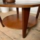 Square coffee table teak magazine, scandinavian style
